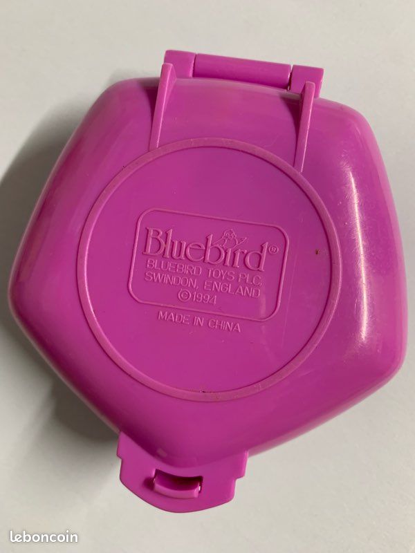 Polly Pocket 1994 Slumber Party Fun / Video Party COMPLET - Variation Rose