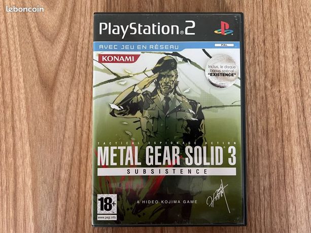 Metal Gear Solid 3: Subsistence PS2 – Jeu PlayStation 2 sans notice
