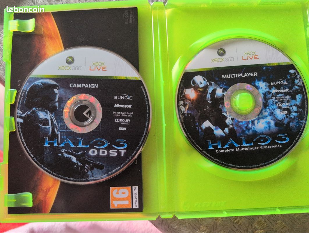 Jeu Halo 3 ODST Pour Xbox 360 - Occasion, état Correct, Boîtier Peut être Abîmé