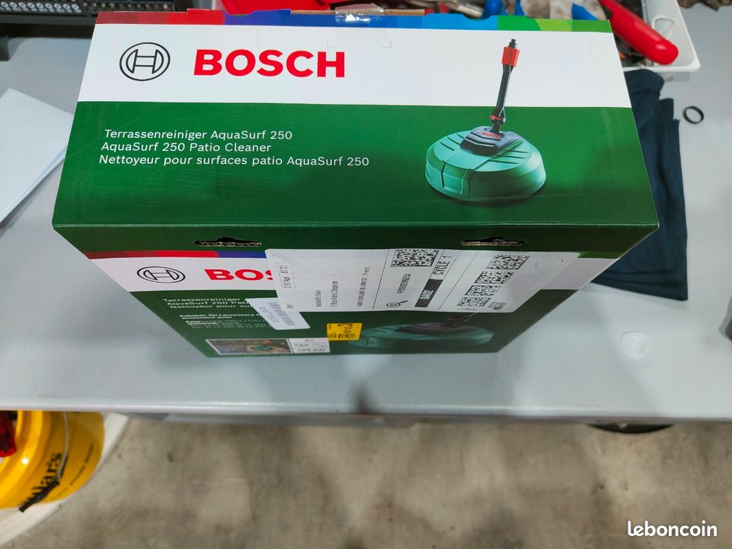 Nettoyeur De Surfaces AquaSurf 280 Pour Nettoyeur Haute Pression Bosch - Tête Pivotante, Facile à Utiliser
