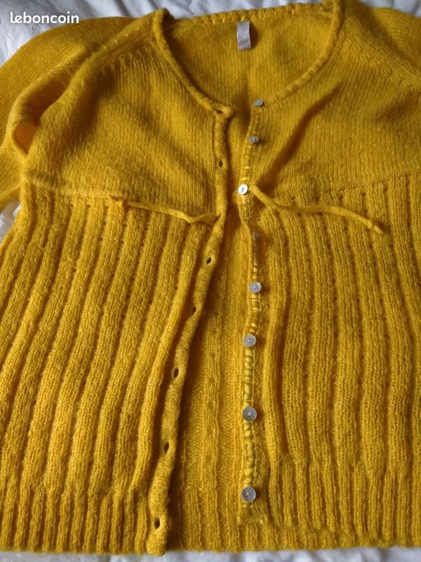 Gilet jaune RIP CURL, avec boutonnage sur le devant, taille 40/42 (image 7)