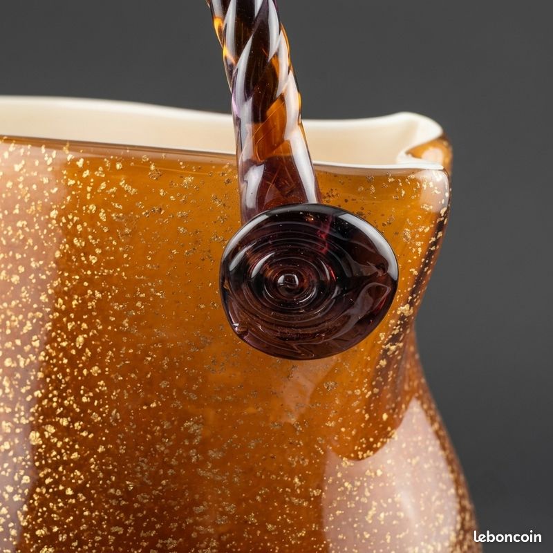 Vase en verre de Murano – style Venini vintage - 2kg (image 4)