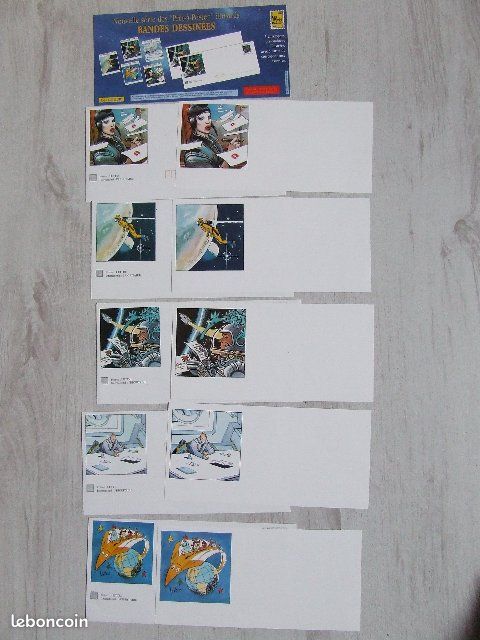 Lot de 5 enveloppes pre timbree bd (image 1)