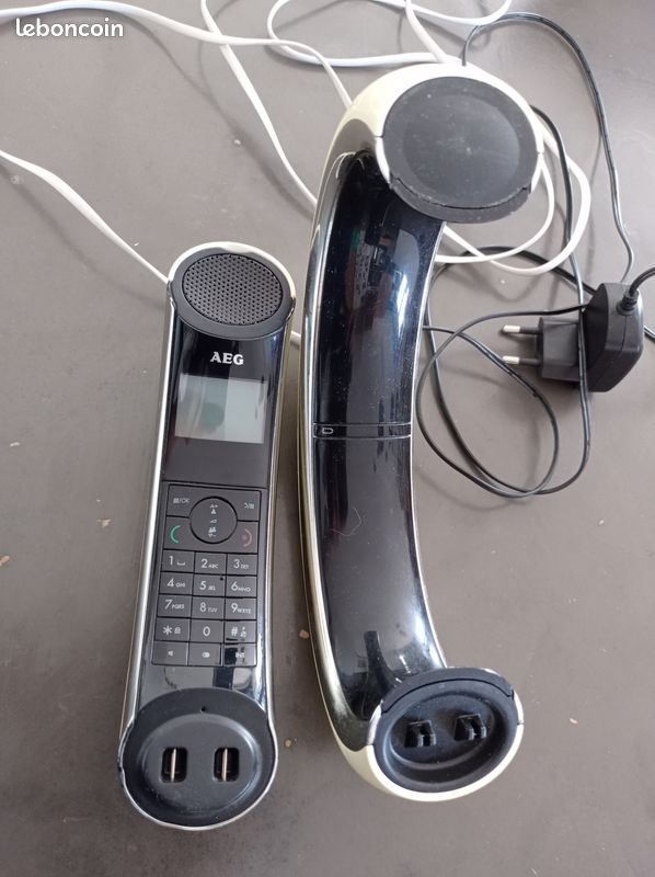 Téléphone fixe sans fil AEG éclipse 10 blanc (image 2)