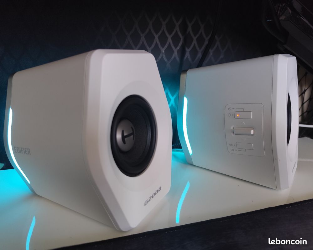 Enceintes Gaming Edifier G2000 2.0 Bluetooth RGB - Son Puissant Pour Bureau