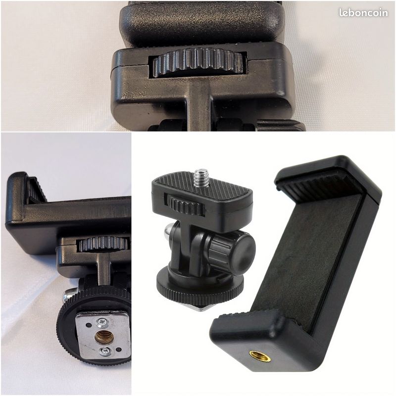 📸 1 Support de téléphone universel et 1 adaptateur griffe flash pour appareil photo – Neufs (image 13)