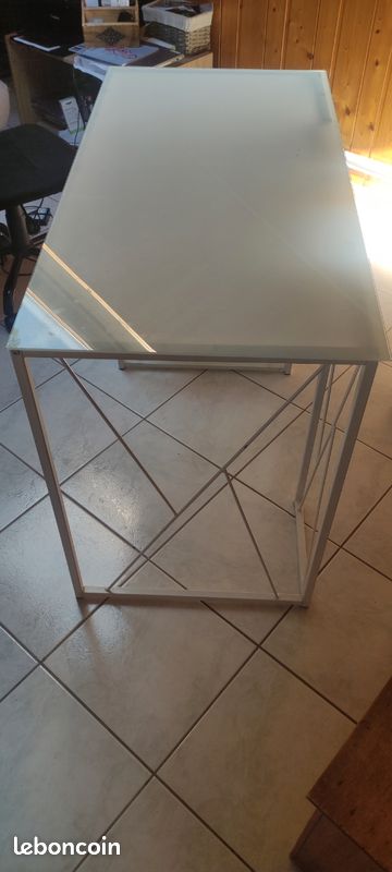 Bureau métal et verre (image 2)