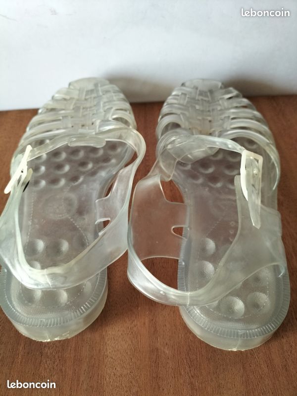 Sandales Méduses transparentes " SARRAIZIENNE " T 38 (image 7)