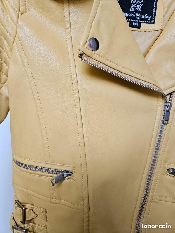 Veste fille effet perfecto 9 ans (image 4)