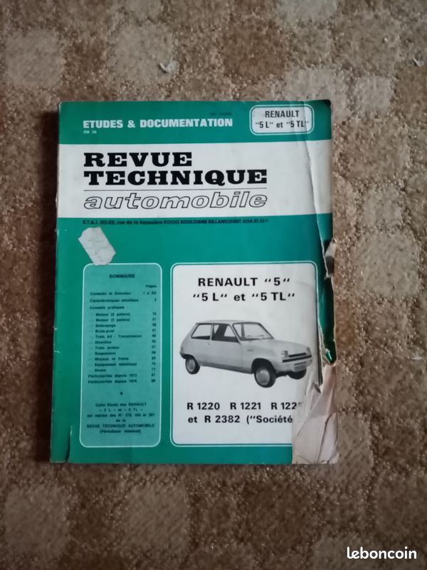 Revue technique Renault 5 (image 1)