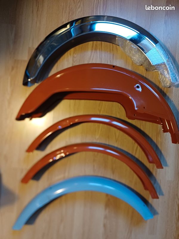Lot garde-boues avant arrière pour cyclomoteur Peugeot Mobylette Motobecane Motoconfort MBK (image 1)