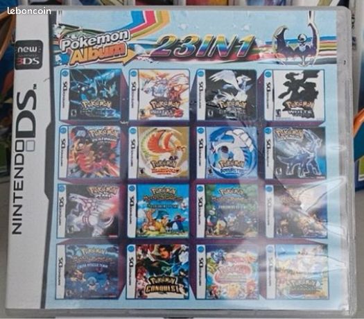 Lot De 23 Jeux Pokémon DS/3DS Version Noire, Blanche 2, Or, Argent – PAL FR