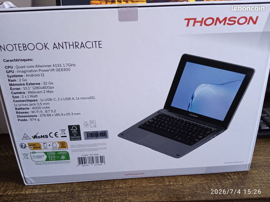Notebook THOMSON Anthracite (image 1)