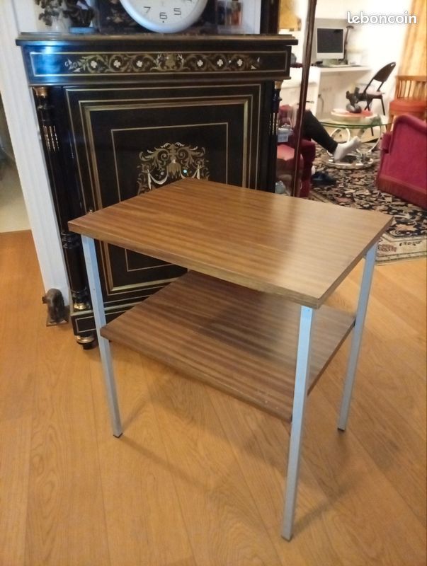 Table desserte vintage 2 niveaux (image 1)