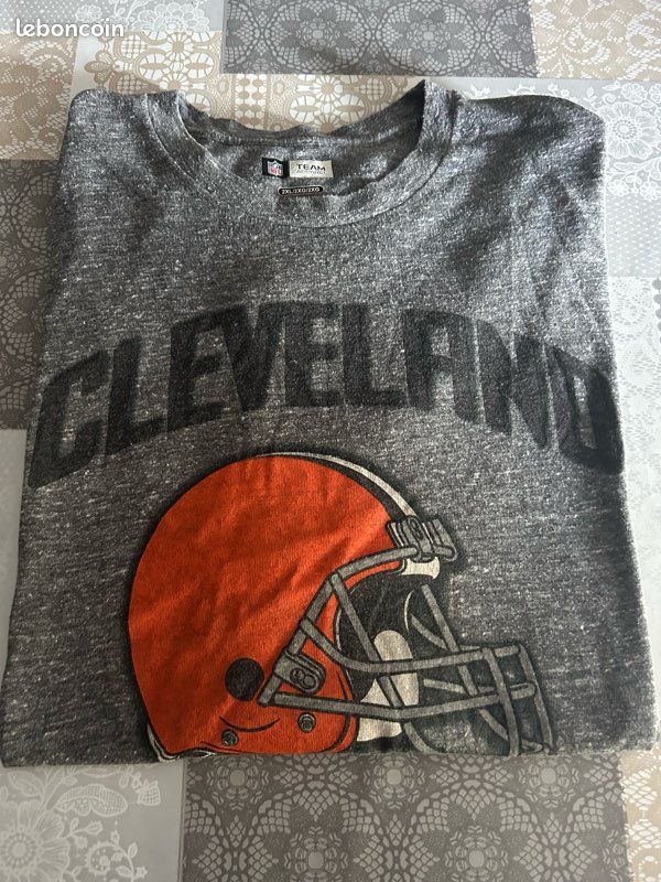 T-shirt Cleveland Browns NFL Team Apparel Gris Chine - Taille 2XL (2XG) (image 1)
