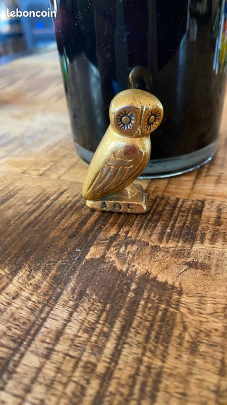 🦉 Dessous De Plat Vintage Chouette En Métal Doré – Déco Rétro Pour Ta Table