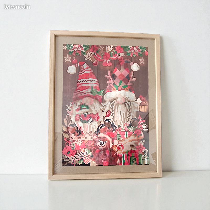 SHEGZHUC Lot De 3 Sets De Table En Peinture Diamant - Lutin - 15 Cm