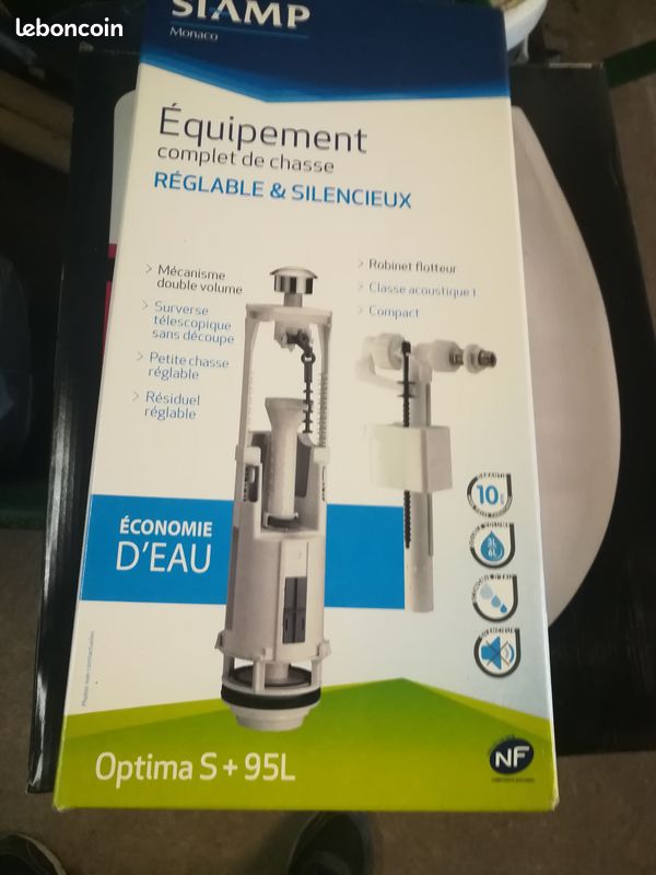 Mécanisme complet pour chasse d'eau , SIAMP Monaco Optima S + 95L (image 1)
