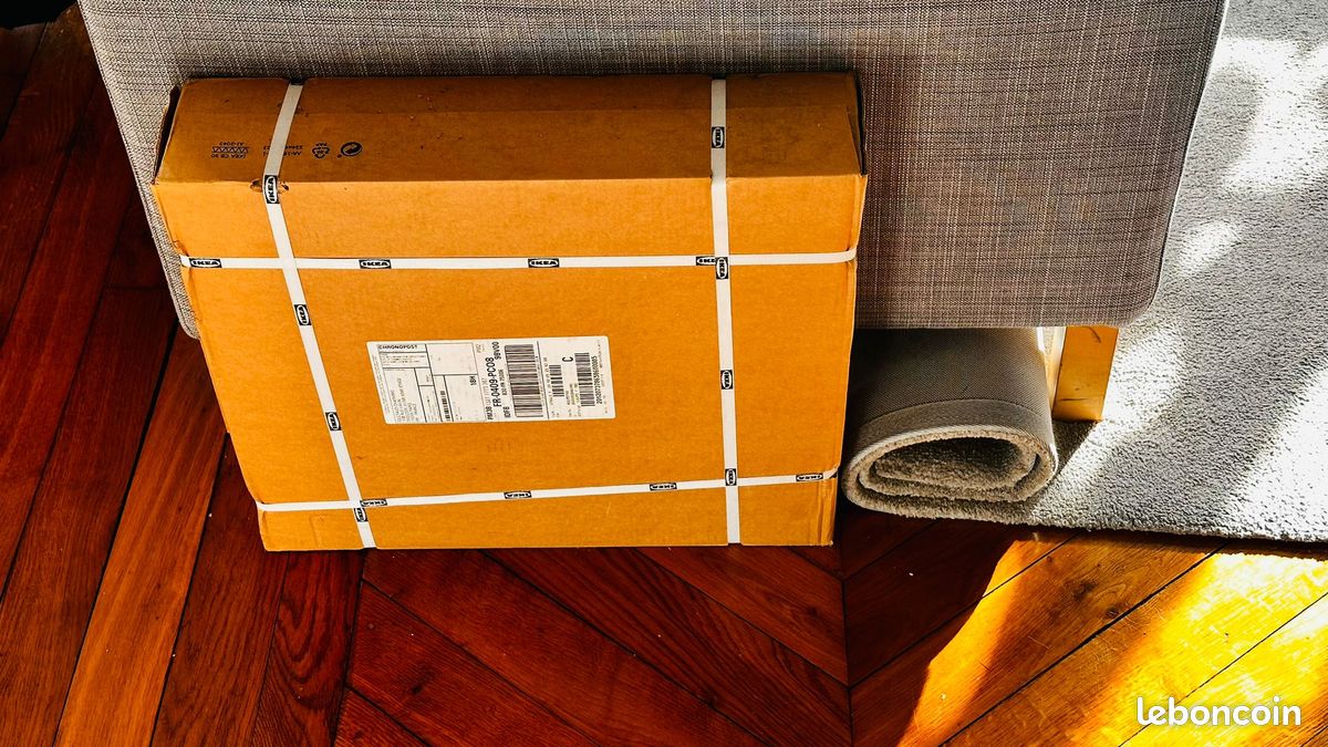 Commode 2 tiroirs blanc IKEA "MALM" (image 1)
