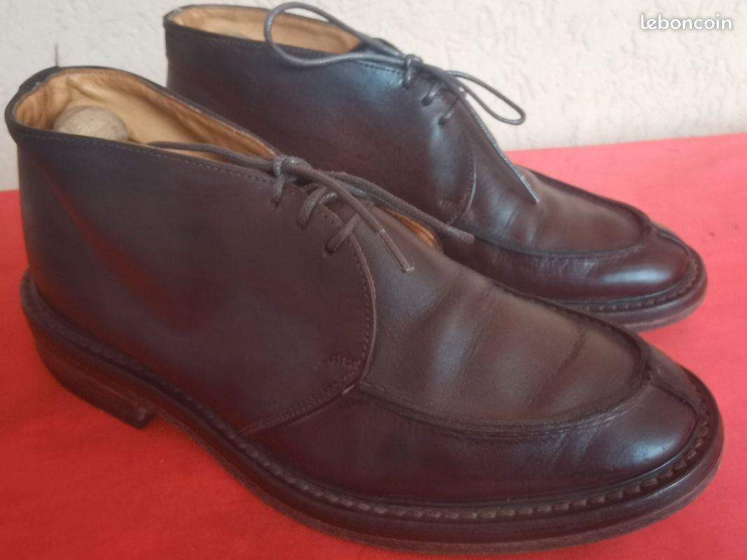 Bottes Trickers En Daim Kaki Pointure 7 UK (41 EU) - Occasion, Très Bon état, Fait Main à Londres