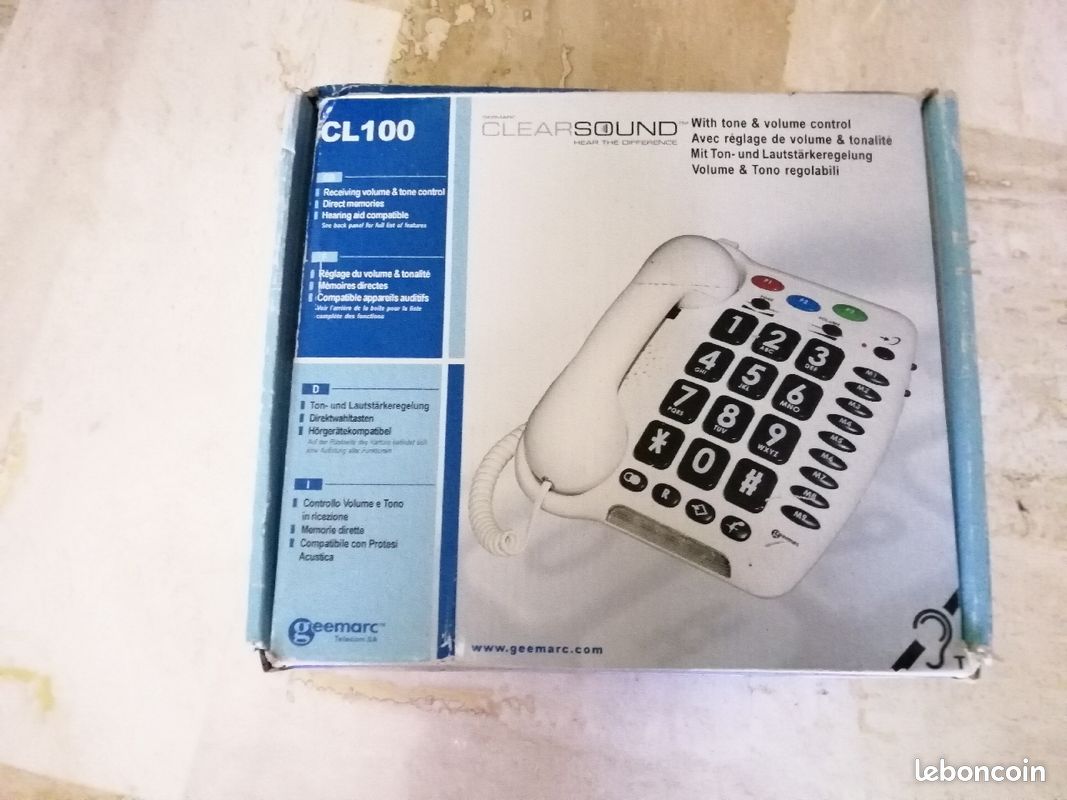 Téléphone amplifié pour personne malentendante (image 2)
