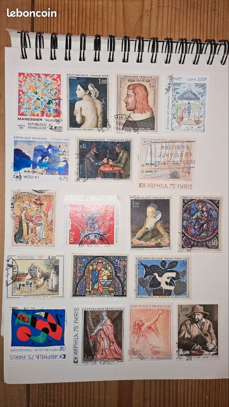 Lot 074 : 18 timbres de France oblitérés en TBE (image 1)