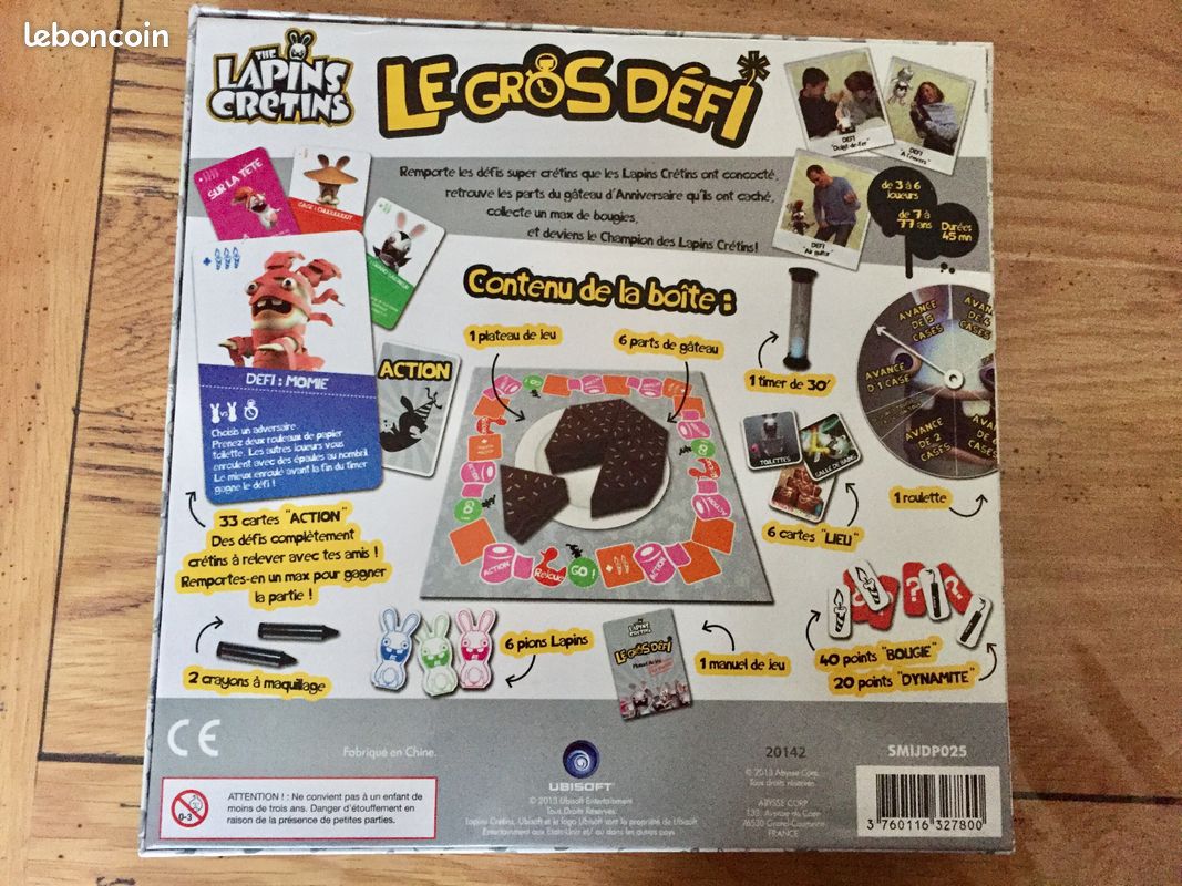 Jeu de Plateau 'Lapins Cretins' - Le Gros Défi (image 3)