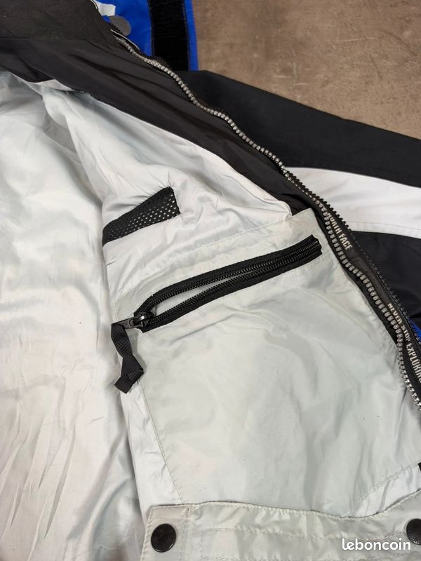 Manteau / veste de ski The North Face homme bleu noir blanc vintage taille M (image 7)
