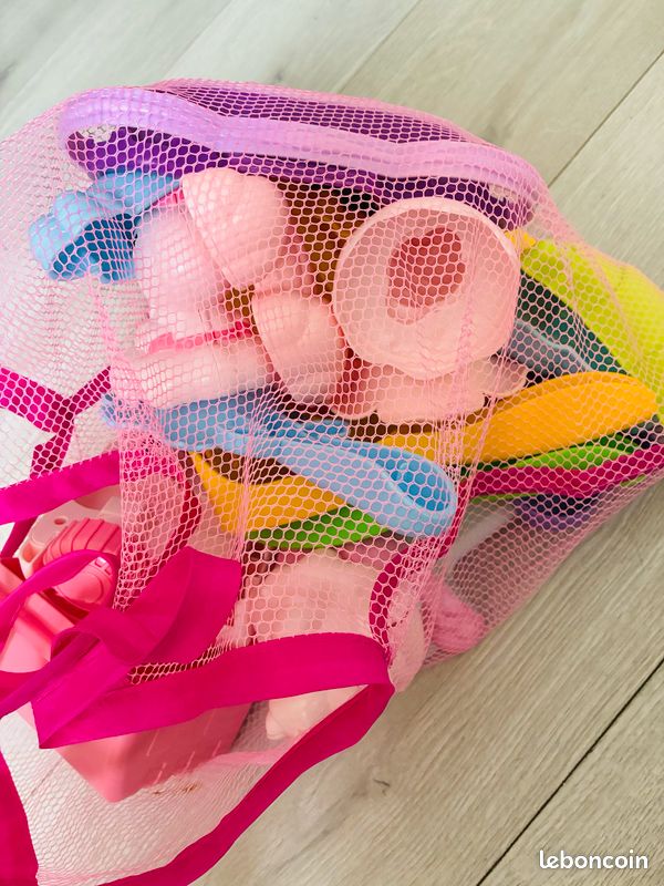 Lot de jouets de plage bébé sable – avec sac de rangement Jeux