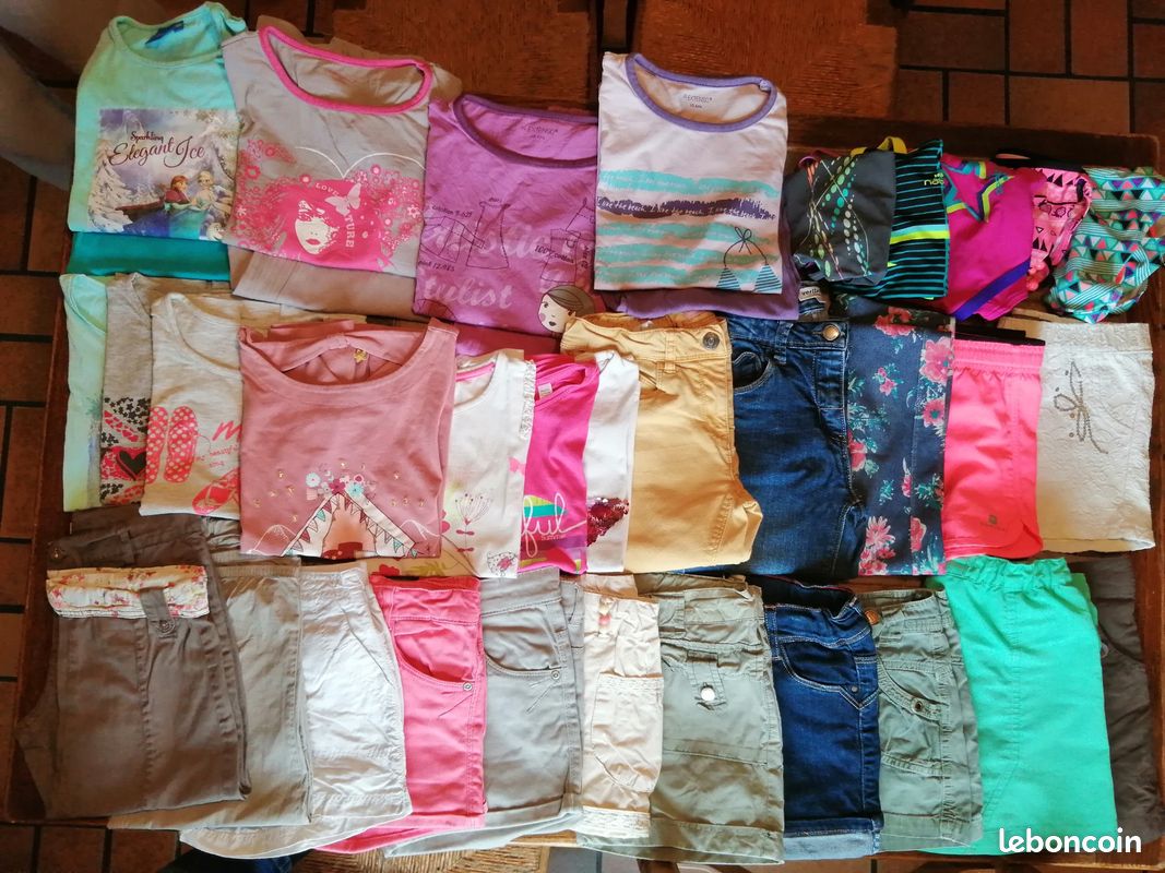 Lot De 14 Vêtements Fille 10 Ans - Marques Sergent Major, Benetton - Occasion Bon état