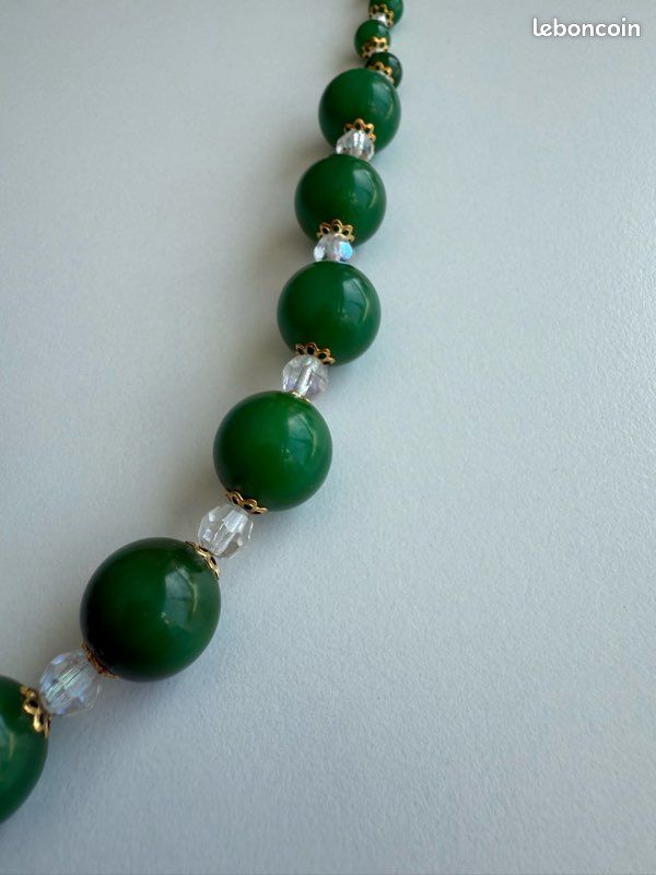 Collier Statement Cristal Vert J.Crew - Neuf Sans étiquette - Bijou Femme