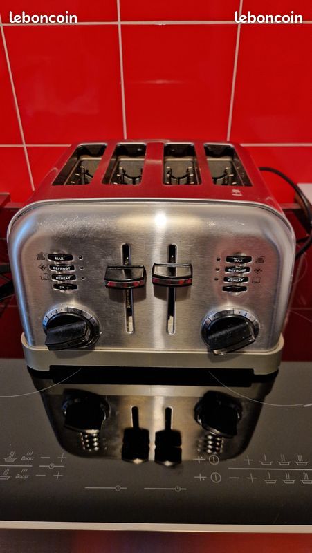 Toaster Cuisinart 4 tranches Inox (image 1)