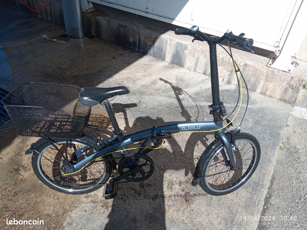Vélo pliable avec panier (image 2)
