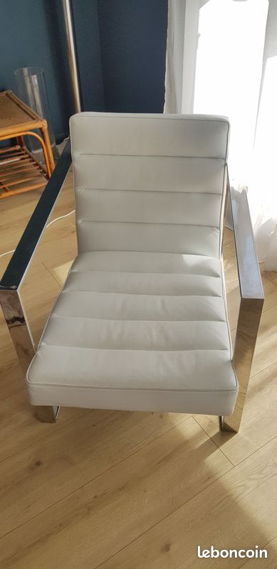 Fauteuil moderne design cuir (image 2)