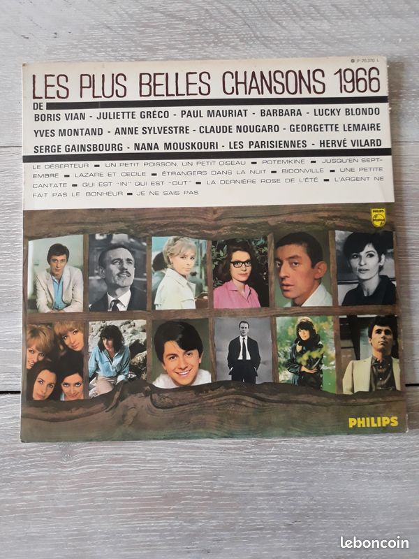 Vynille ancien les plus belles chansons 1966 (image 1)