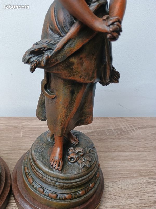 Sculptures en régule l'angélus d'après Adrien Gaudez (image 19)