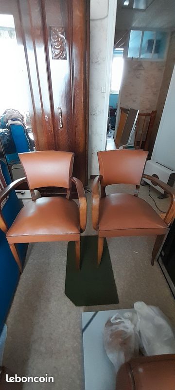 Lot de 2 chaises simili cuir (image 11)