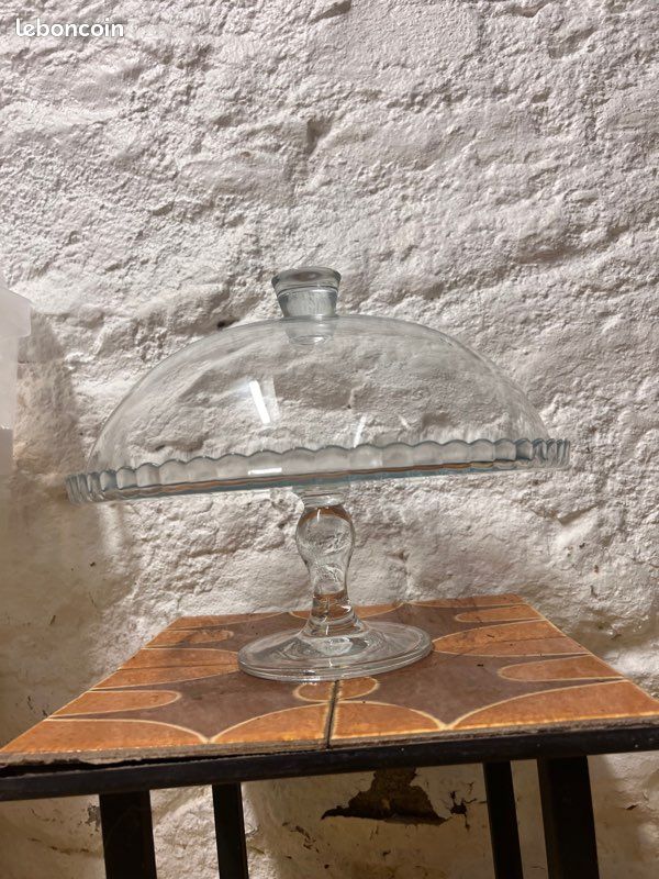 Grande cloche en verre à gâteaux/biscuits (image 3)