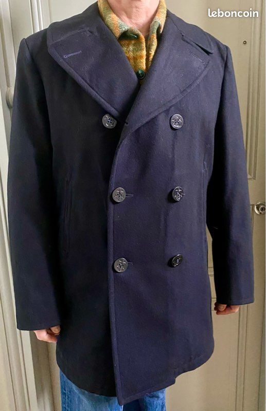 Manteau Caban Us Navy Caban Pure Laine US Navy T Xl Vêtements