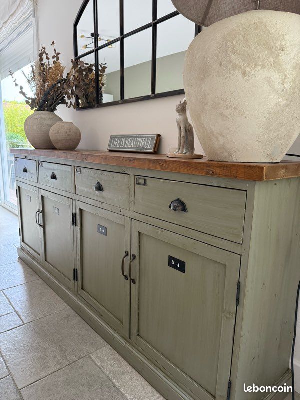 Buffet Classique Maison Du Monde - Vert - Bois - Neuf - À Venir Chercher