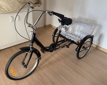 TW Skatebike – Vélo Trois Roues Noir Et Jaune, Années 80, Très Bon état