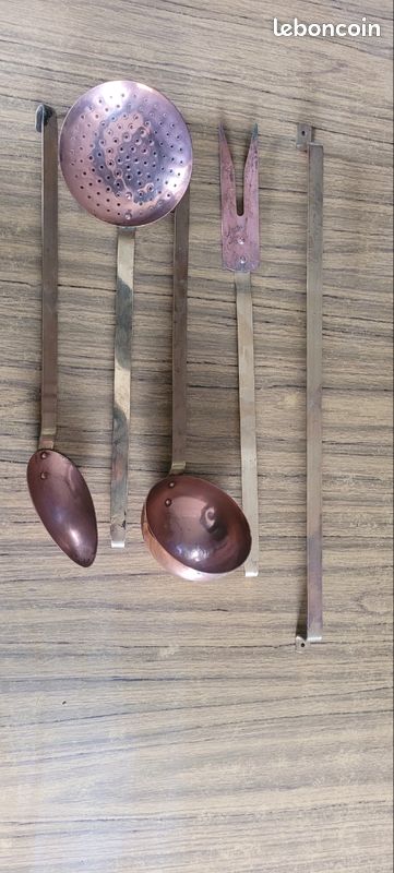 Set d'ustensiles de cuisine en cuivre (image 1)