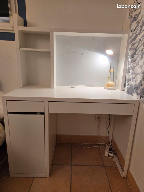Bureau blanc 105×50cm (image 1)