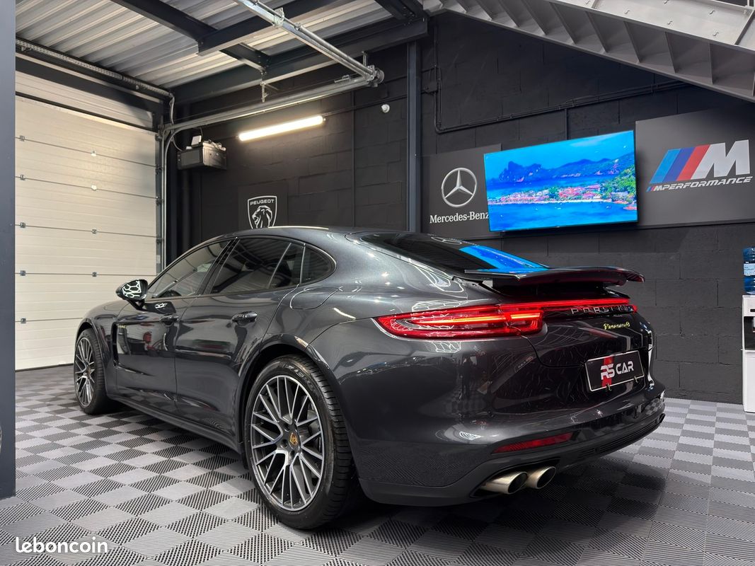 Porsche Panamera 4E-HYBRID RECHARGEABLE 462 CV PACK CHRONO - ECHAP SPORT - CAM 360 - SIEGES VENTILES (image 8)