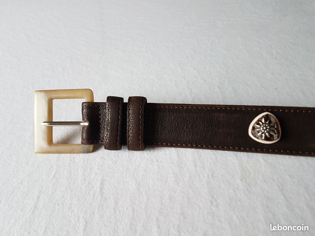 Ceinture ABACO en cuir marron (image 4)