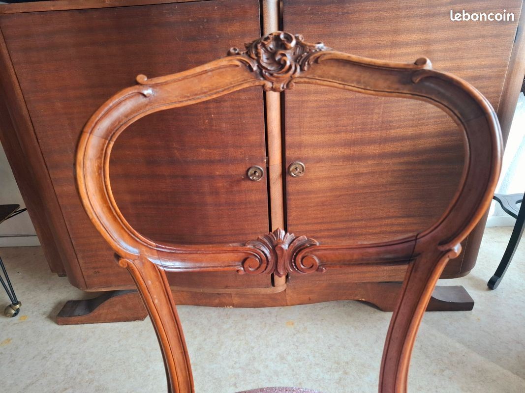 Paire de chaises de chambre de style Louis XV, entièrement restaurées (image 8)