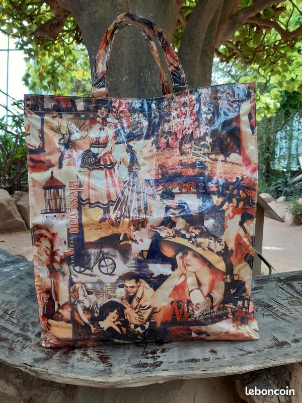 Sac cabas vernis vintage NEUF Accessoires Bagagerie