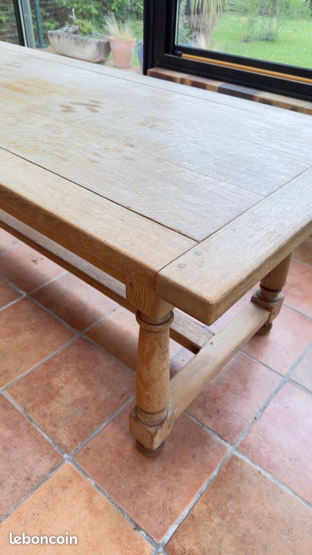 Table de salle à manger en chêne massif – avec allonges amovibles (image 5)
