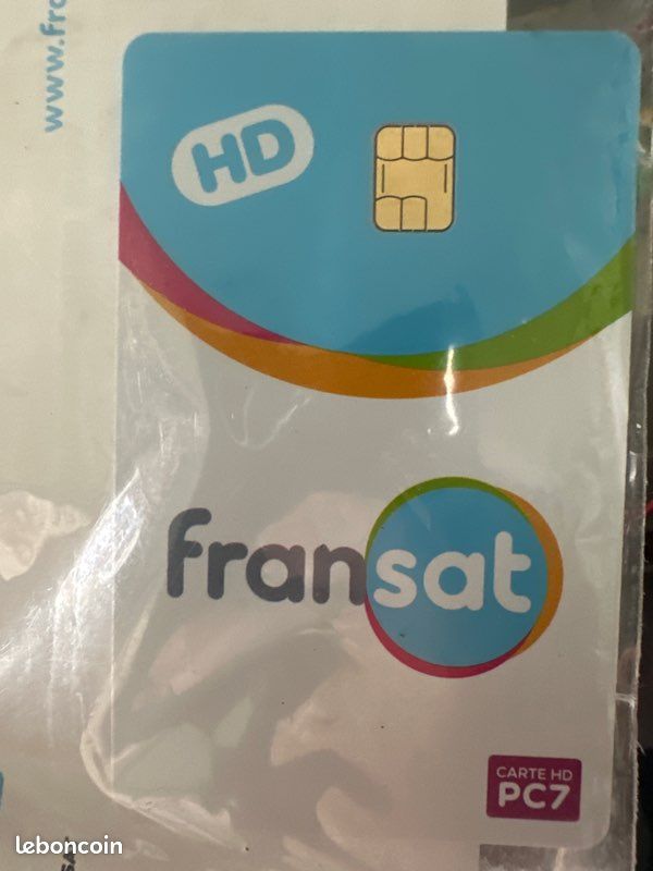 Carte FRANSAT HD PC7 - Accès Chaînes TNT Par Satellite - Compatible Terminal Fransat - Valide 4 Ans