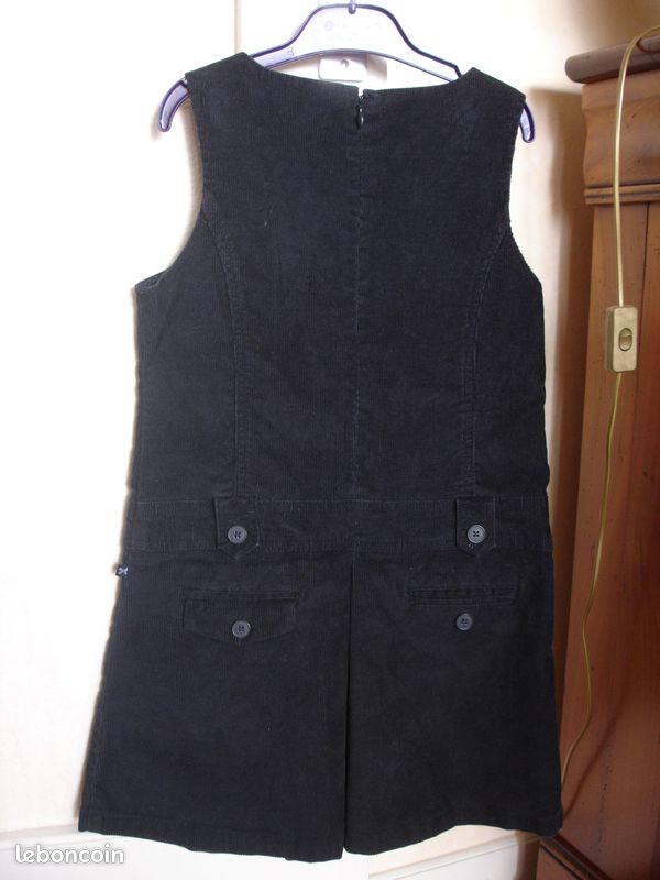 Robe chasuble velours marine JACADI 8 ans Excellent état (image 1)